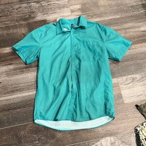 Teal Short Sleeve Men's Shirt